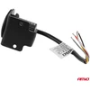 Apvali oranžinė LED įspėjamoji lempa R65 12V / 24V 12W AMIO-04864