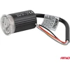 Apvali oranžinė LED įspėjamoji lempa R65 12V / 24V 12W AMIO-04864