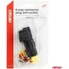Atspari vandeniui 6 PIN jungtis – kištukas ir lizdas, 2,2 mm, AMIO-04349