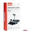 Automobilinis 4 lizdų skirstytuvas su PD 30W ir QC3.0 12/24V, max 216W AMIO-04175