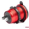 Automobilinis atsparus vandeniui įkroviklis USB + USB-C 12/24 V MOD-09, AMIO-02859