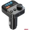 Automobilinis FM siųstuvas, 1×USB-A 1×USB-C 12V 24V AMIO-04647