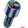 Automobilinis FM siųstuvas, 1×USB-A 1×USB-C 12V 24V AMIO-04655