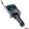 Automobilinis FM siųstuvas, 1×USB-A 1×USB-C 12V 24V AMIO-04656