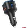 Automobilinis FM siųstuvas, 1×USB-A 2×USB-C 12V 24V AMIO-04651