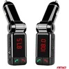 Automobilinis FM siųstuvas, 2×USB-A 12V 24V AMIO-04650