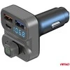 Automobilinis FM siųstuvas, 2×USB-A 1×USB-C 12V 24V AMIO-04649