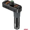 Automobilinis FM siųstuvas, 2×USB-A 1×USB-C Micro SD 12V 24V AMIO-04653