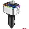 Automobilinis FM siųstuvas, FM 2×USB-A 1×USB-C Micro SD 12V 24V AMIO-04652
