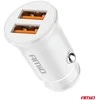 Automobilinis įkroviklis 2x USB-A 2.1A 12/24V AMiO-03872