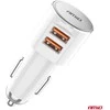 Automobilinis įkroviklis 2x USB-A 3.4A 12/24V AMiO-03888