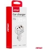 Automobilinis įkroviklis 2x USB-A + USB-C 32W 12/24V AMiO-03890