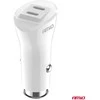 Automobilinis įkroviklis 2x USB-C 40W 12/24V AMiO-03884