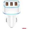Automobilinis įkroviklis 3x USB-A 30W 12/24V AMiO-03889