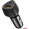 Automobilinis įkroviklis QC+PD 38W USB-A + USB-C AMIO-04283