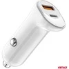 Automobilinis įkroviklis USB-A+ USB-C 20W 12/24V AMiO-03875