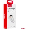 Automobilinis įkroviklis USB-A + USB-C 20W 12/24V AMiO-03877