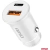 Automobilinis įkroviklis USB-A + USB-C 20W 12/24V AMiO-03877