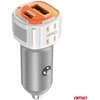 Automobilinis įkroviklis USB-A + USB-C 20W 12/24V AMiO-03882