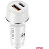 Automobilinis įkroviklis USB-A + USB-C 20W 12/24V AMiO-03878