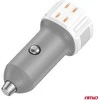 Automobilinis įkroviklis USB-A + USB-C 20W 12/24V AMiO-03882