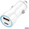 Automobilinis įkroviklis USB-A + USB-C 20W 12/24V AMiO-03881