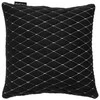 Automobilio pagalvė EVAtech 30x30 cm - juoda / baltos siūlės