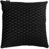 Automobilio pagalvė EVAtech 40x40 cm - juoda / baltos siūlės