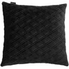 Automobilio pagalvė EVAtech 40x40 cm - juoda / juodos siūlės