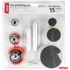 Automobilio poliravimo rinkinys, 15 vnt. AMIO-03700