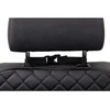 Automobilio sėdynės atlošo apsauga nuo vaikų EVAtech ECO 75x46 cm - juoda / juodi kraštai / juodos siūlės