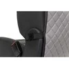 Automobilio sėdynės atlošo apsauga nuo vaikų EVAtech ECO 75x46 cm - pilka / juodi kraštai / pilkos siūlės