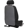 Automobilio sėdynės atlošo apsauga nuo vaikų EVAtech ECO 75x46 cm - pilka / juodi kraštai / pilkos siūlės