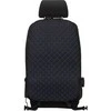 Automobilio sėdynės atlošo apsauga nuo vaikų EVAtech ECO 75x46 cm - juoda / juodi kraštai / mėlynos siūlės