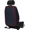 Automobilio sėdynės atlošo apsauga nuo vaikų EVAtech 68x46 cm - pilka / raudoni kraštai