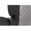Automobilio sėdynės atlošo apsauga nuo vaikų EVAtech ECO 75x46 cm - pilka / pilki kraštai / pilkos siūlės