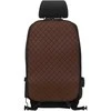 Automobilio sėdynės atlošo apsauga nuo vaikų EVAtech ECO 75x46 cm - ruda / juodi kraštai / rudos siūlės