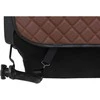 Automobilio sėdynės atlošo apsauga nuo vaikų EVAtech ECO 75x46 cm - ruda / juodi kraštai / rudos siūlės