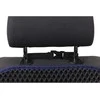 Automobilio sėdynės atlošo apsauga nuo vaikų EVAtech 68x46 cm - juoda / tamsiai mėlyni kraštai