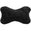 Automobilio sėdynės galvos atramos pagalvė EVAtech 27x16 cm - juoda / juodos siūlės
