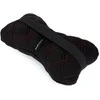 Automobilio sėdynės galvos atramos pagalvė EVAtech 27x16 cm - juoda / raudonos siūlės