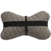 Automobilio sėdynės galvos atramos pagalvė EVAtech 27x16 cm - pilka / pilkos siūlės