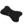Automobilio sėdynės galvos atramos pagalvė EVAtech 27x16 cm - juoda / mėlynos siūlės