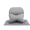 Automobilio sėdynės galvos atramos pagalvė EVAtech ECO 27x16 cm - pilka / pilkos siūlės