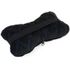 Automobilio sėdynės galvos atramos pagalvė EVAtech 27x16 cm - juoda / mėlynos siūlės