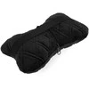 Automobilio sėdynės galvos atramos pagalvė EVAtech 27x16 cm - juoda / juodos siūlės