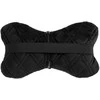 Automobilio sėdynės galvos atramos pagalvė EVAtech 27x16 cm - juoda / juodos siūlės