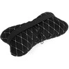 Automobilio sėdynės galvos atramos pagalvė EVAtech 27x16 cm - juoda / baltos siūlės
