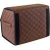 Bagažinės daiktadėžė EVAtech ECO S 30x30x35 cm - ruda / juodi kraštai / rudos siūlės / raudonas vidus