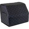 Bagažinės daiktadėžė EVAtech ECO S 30x30x35 cm - juoda / juodi kraštai / juodos siūlės / juodas vidus